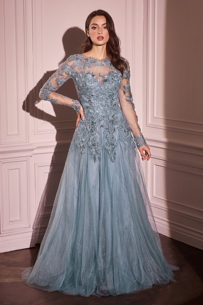 A-Line Long Ball Gown Formal Dress by Andrea & Leo MA108